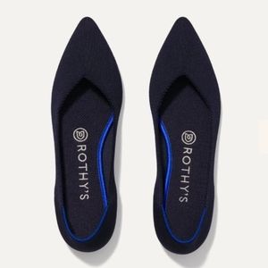 Rothy’s Cobalt Blue Solid Point Flats Size 6.5
